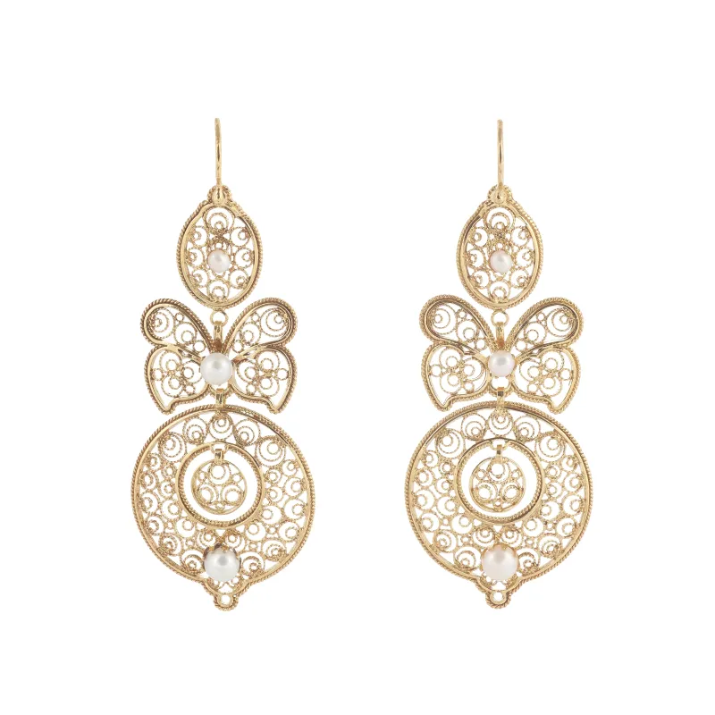 Marcolino Brincos de Filigrana em Prata 0149.R