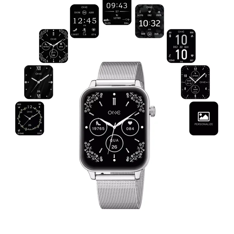 One Smartwatch Frame Silver OSW4197SM61L