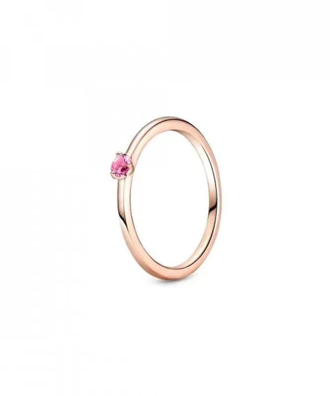 Pandora Anel Solitário Rosa 189259C03-52