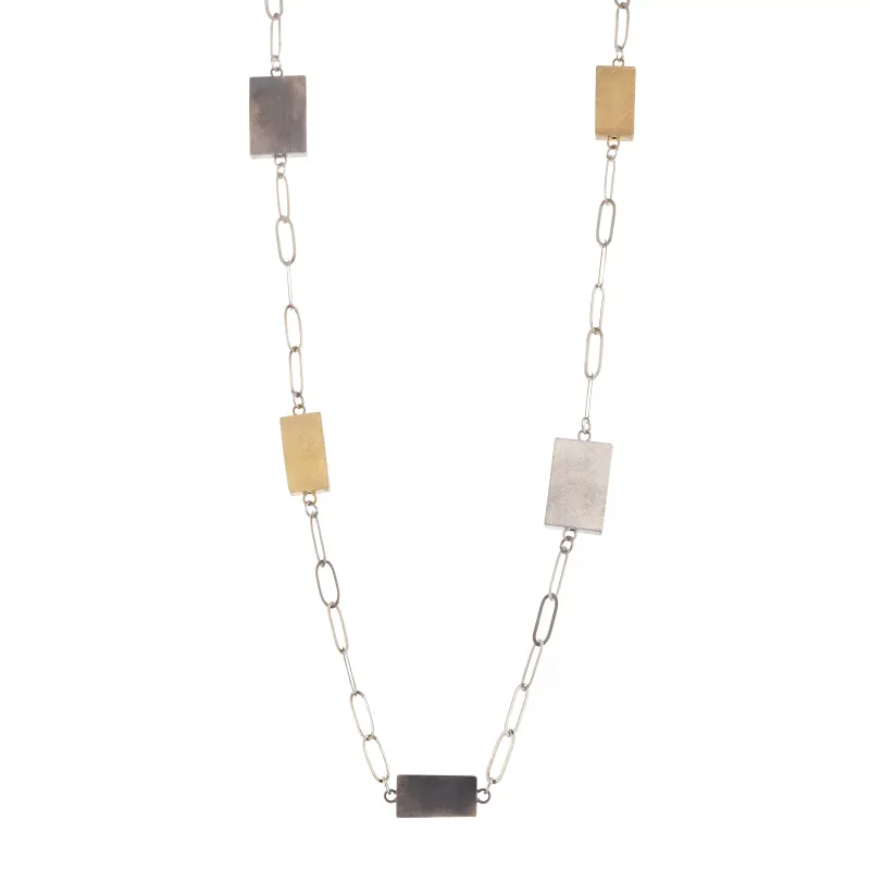 Marcolino Colar K Blue Prata 1.06.6337