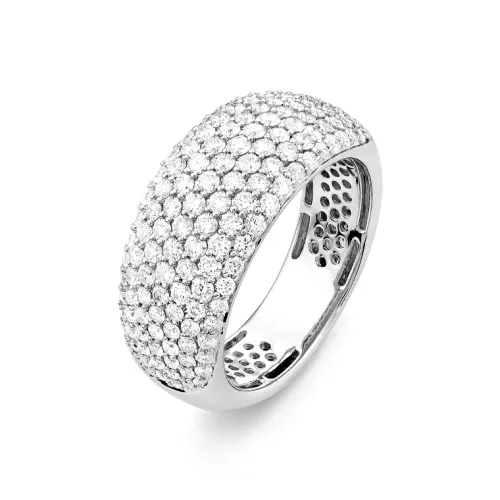 Imagem Anel Ouro Branco com Diamantes