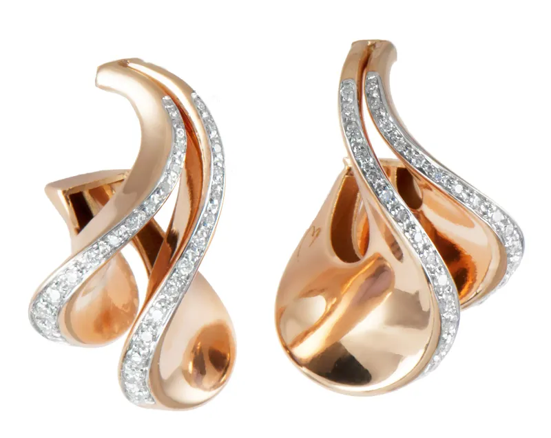 K Di Kuore Brincos com Diamantes 461232