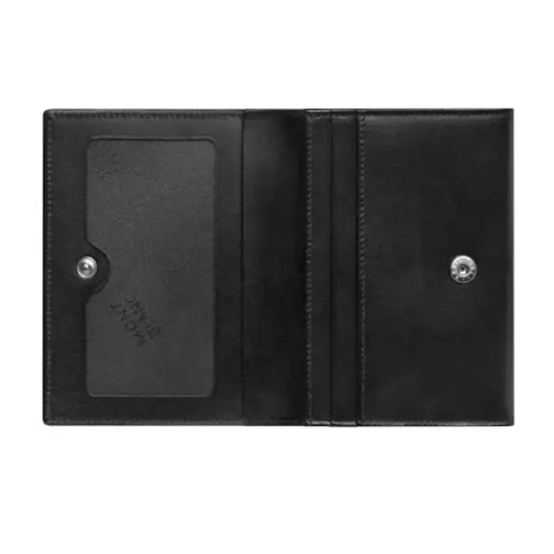 Montblanc Business Card Golder Flap Blk 126221