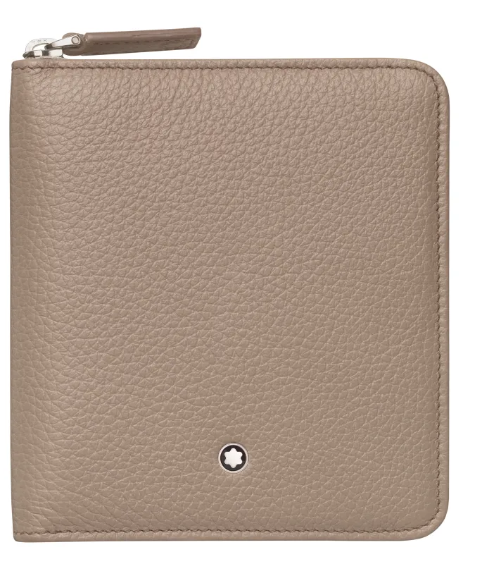 Montblanc Carteira 4Cc Zip Beje Meisterstück Soft Grain 111217