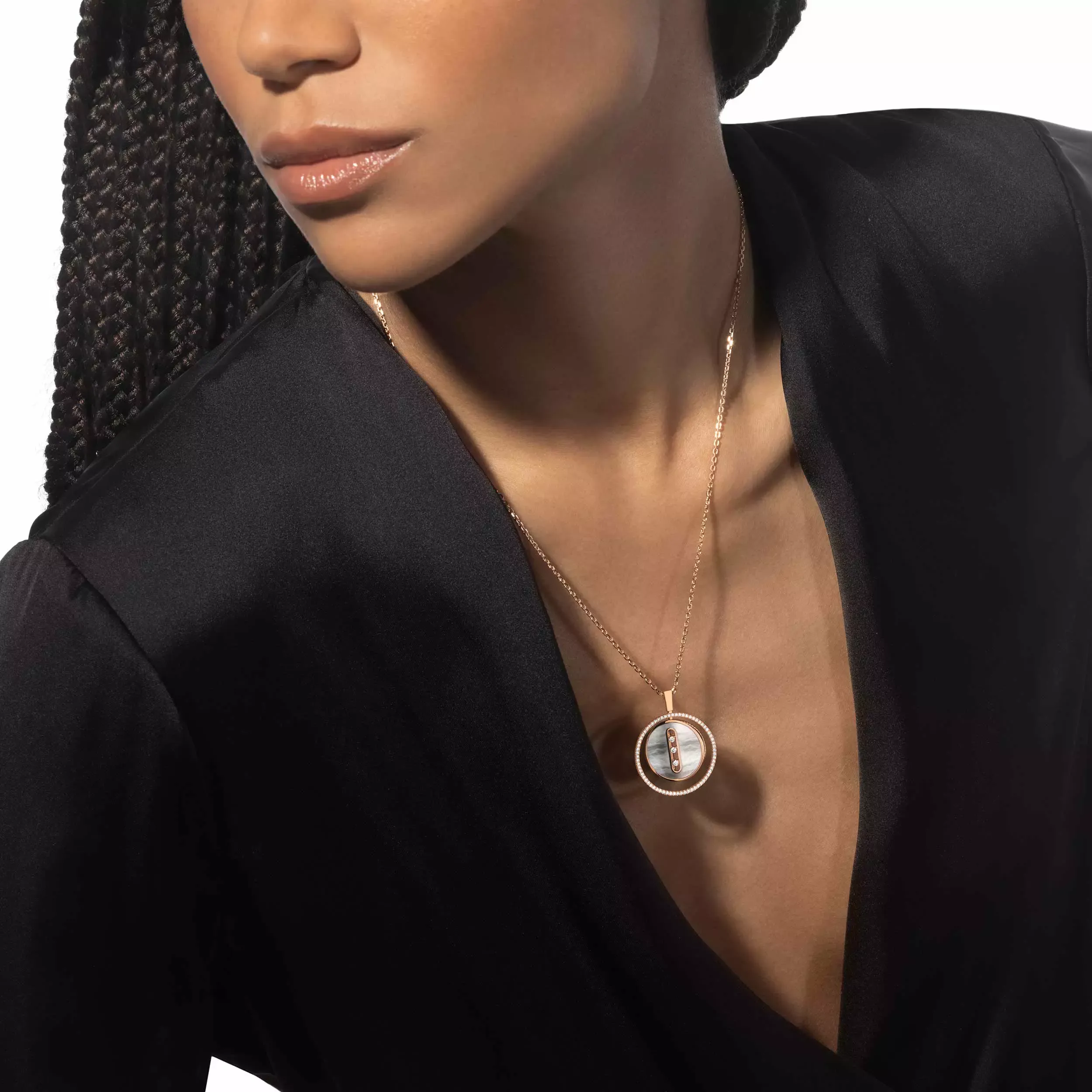 Image Messika WHITE MOTHER-OF-PEARL LUCKY MOVE MM