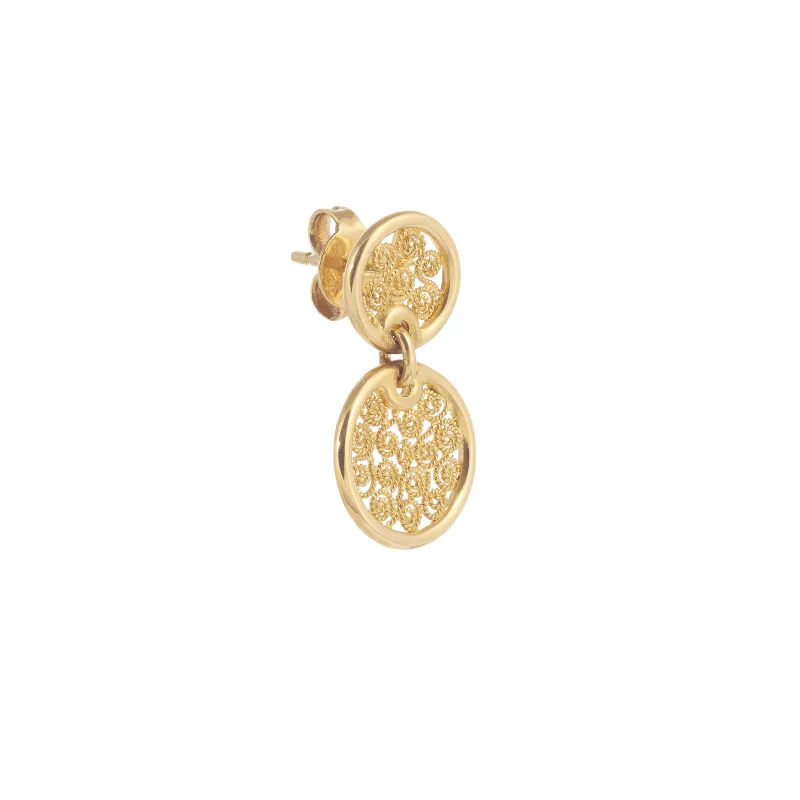 Eleutério Brincos Ouro Amarelo BROA0255