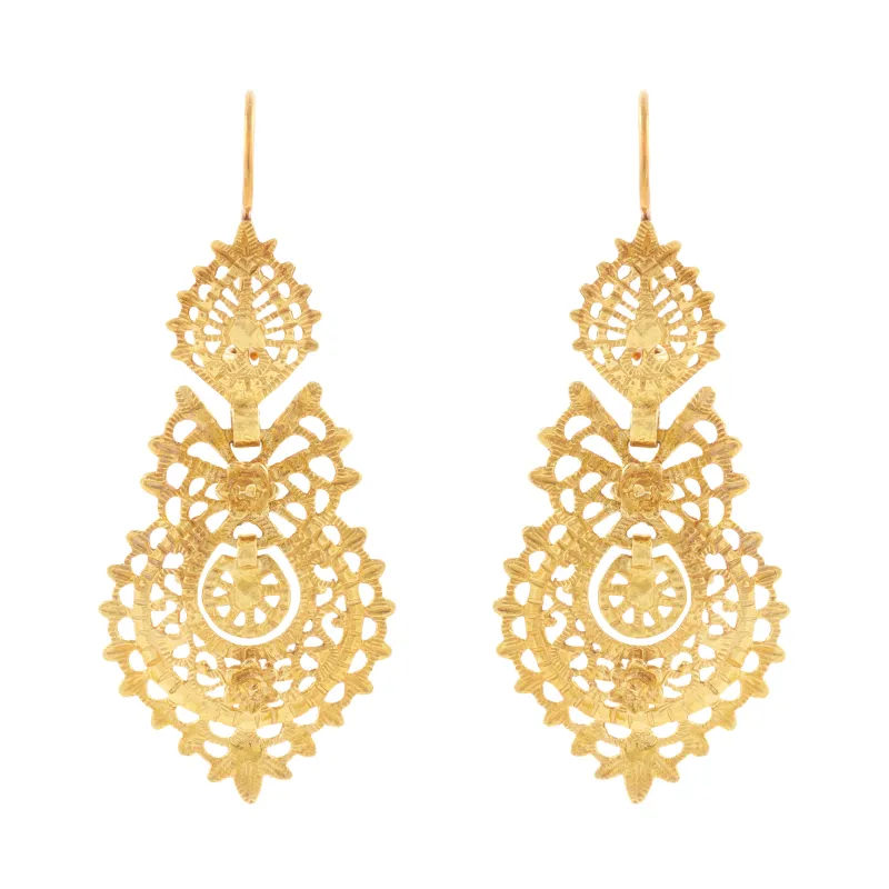 Marcolino Brincos De Rainha Ouro Amarelo 01BR-OA0020-097