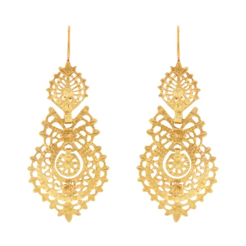 Imagem Brincos De Rainha Ouro Amarelo