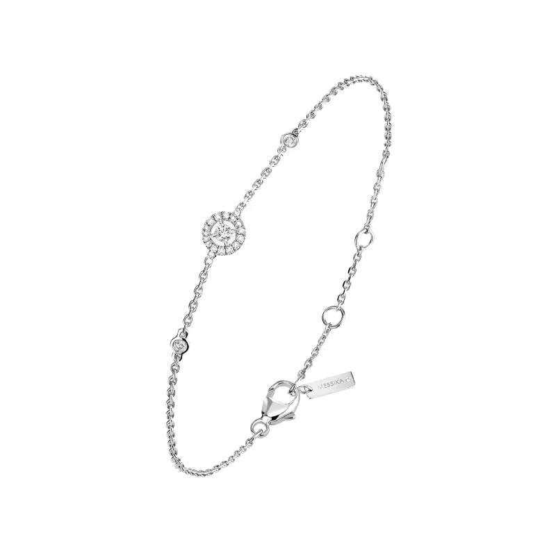 Messika Pulseira Joy Ouro Branco MEK.10.PU.05337.WG