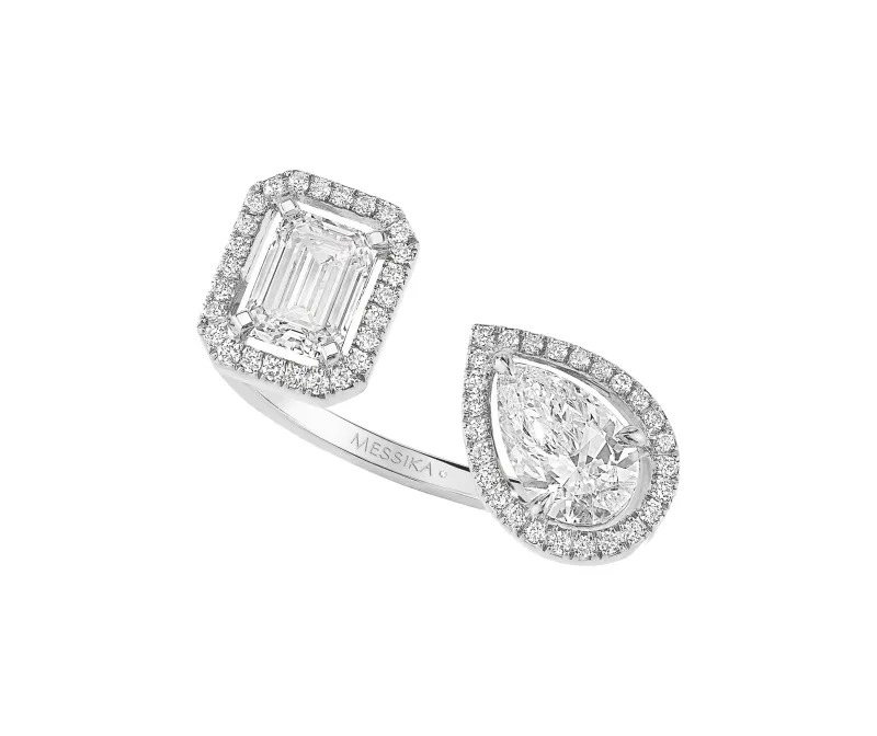 Messika White gold ring with diamonds My Twin MEK28AN06636WG53
