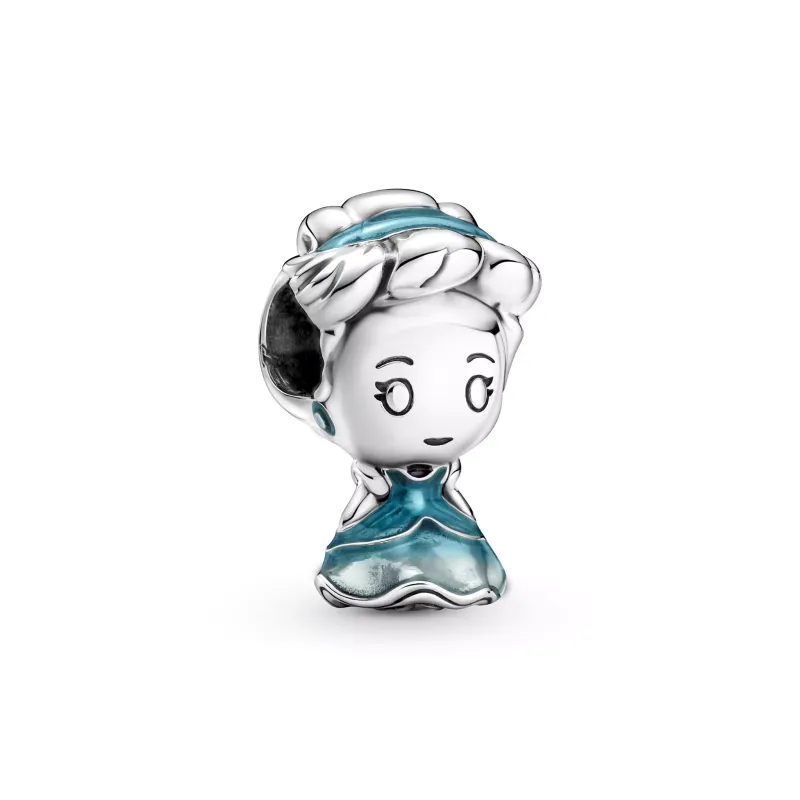 Pandora Disney Cinderella sterling silver charm with transparent mos 799509C01