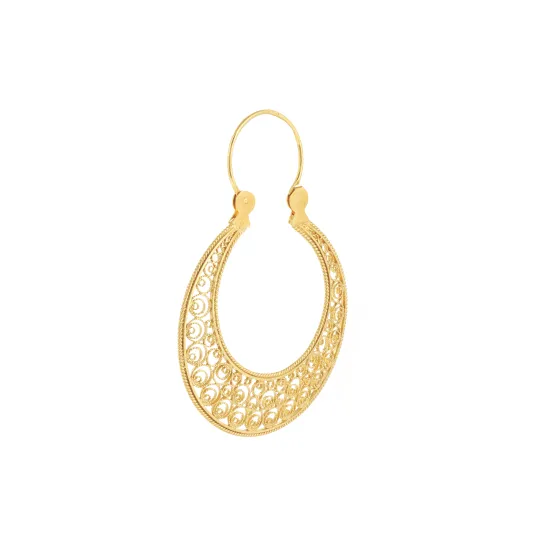 Marcolino Yellow Gold Filigree Earrings 03BR-OA1012-113