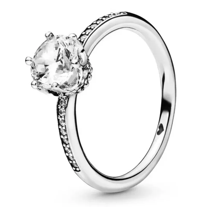 Pandora Ring Clear Sparkling Crown 198289CZ-56