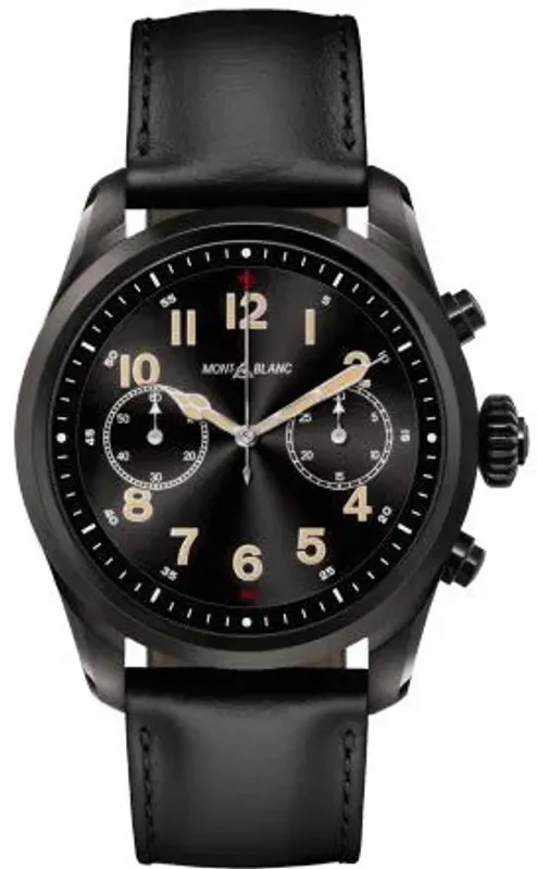 Montblanc Summit 2 Aço Preto e Pele 119438