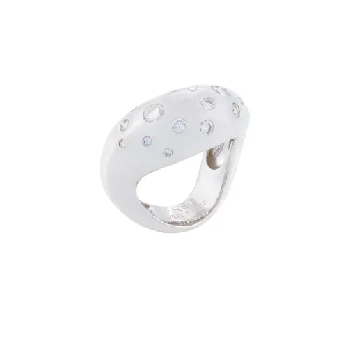 Anel Ouro Branco