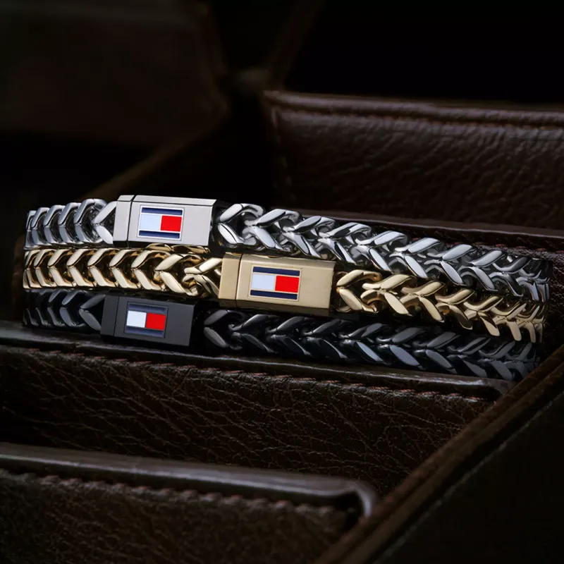 Tommy Hilfiger THJ MEN BRAIDED METAL PULSEIRA SS 2790647