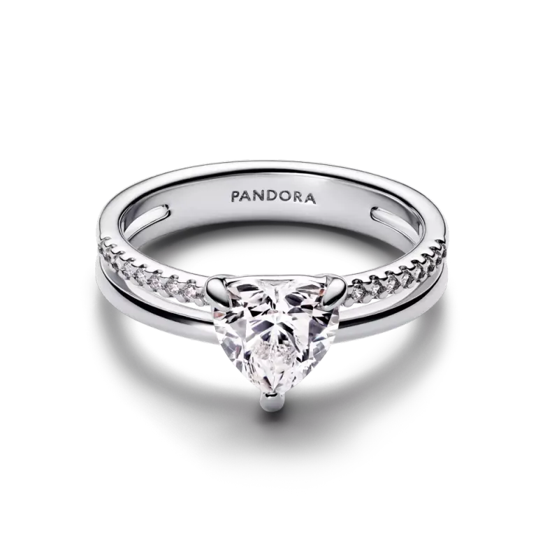 Pandora Anel Coração de Aro Duplo 193100C01-54