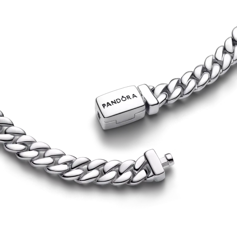Pandora Pulseira Cuban Chain Sterlig 594367C00-18