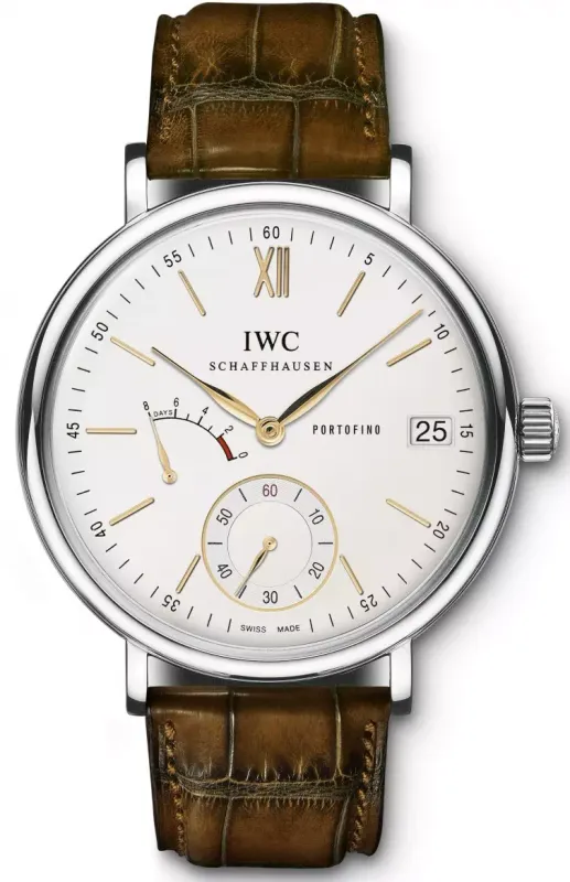 Iwc Schaffhausen Portofino Hand-Wound 8 Dias A/P  Most Silver IW510103