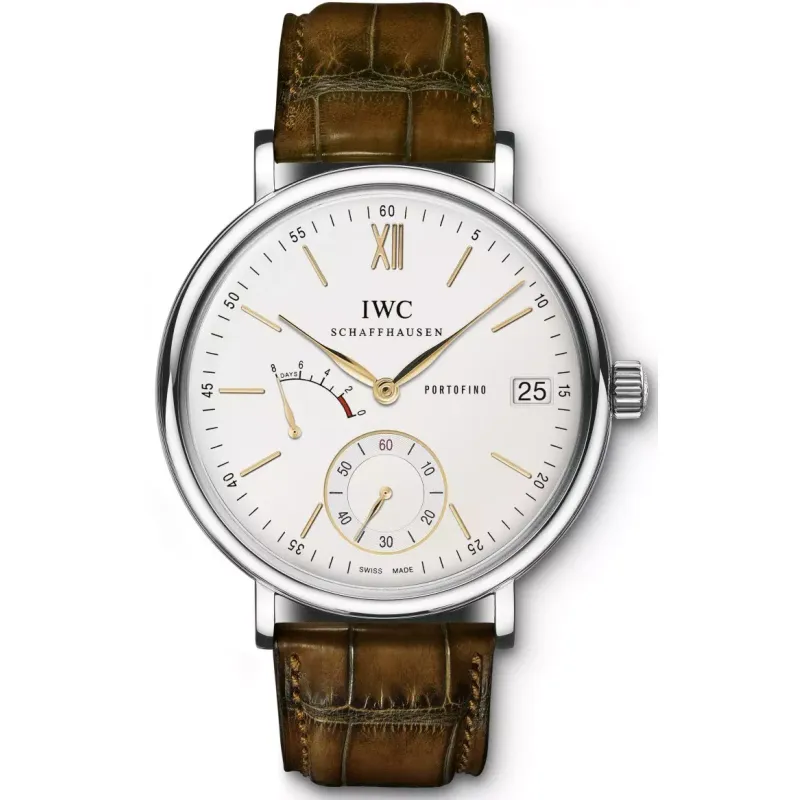 Iwc Schaffhausen Portofino Hand-Wound 8 Dias A/P  Most Silver IW510103