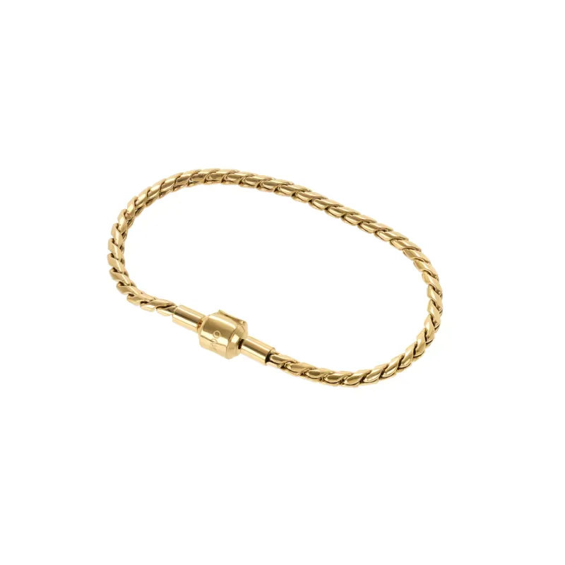 One Pulseira Energy Master Twisted Gold OJBMT01G