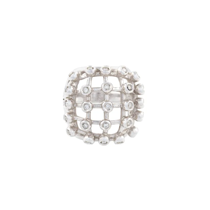 Marcolino Anel Ouro Branco Onix FMAN5947
