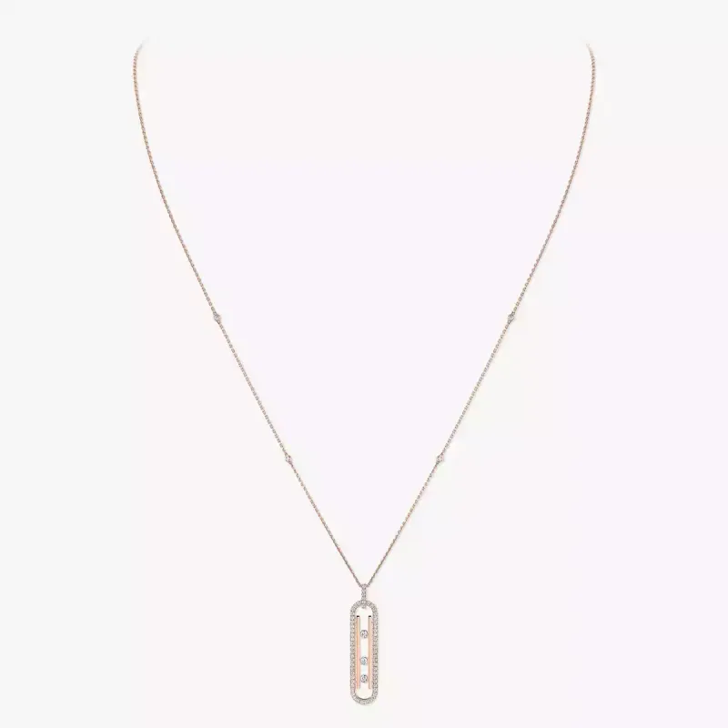 Messika Colar de Diamantes em Ouro Rosa MEK.01.FI.10032.PG