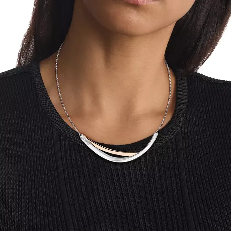 Calvin Klein CKJ ELLIPTICAL NECKLACE SS & RG 35000848