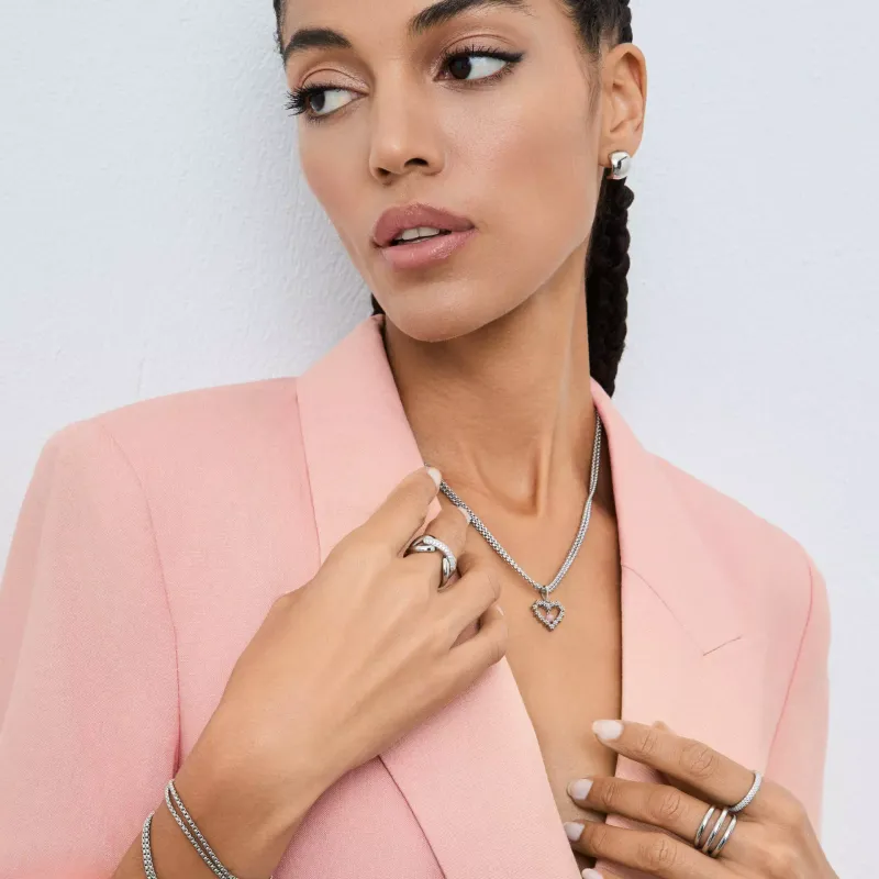 One Angelina Necklace & Charm Set OJSET02S