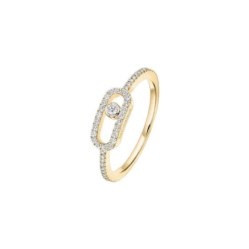 Messika Yellow Gold Diamond Ring Move Uno AN.05630.YG.54