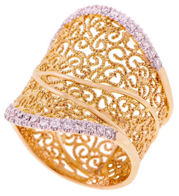 Eleutério Yellow Gold Ring ANOA0109