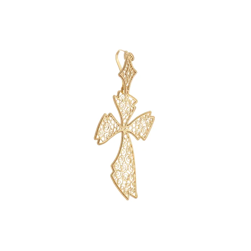 Marcolino Filigree Cross in Silver 0220.P