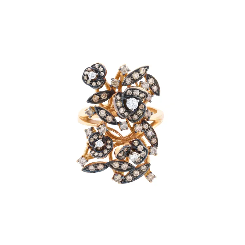 Marcolino Anel Rotas e Rotas Boheme Ouro Rosa Z1521MRL