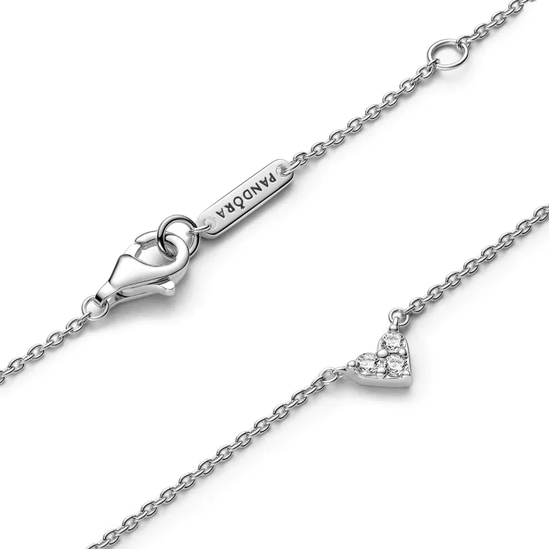 Pandora Colar Coração Pedra Tripla 393014C01-45