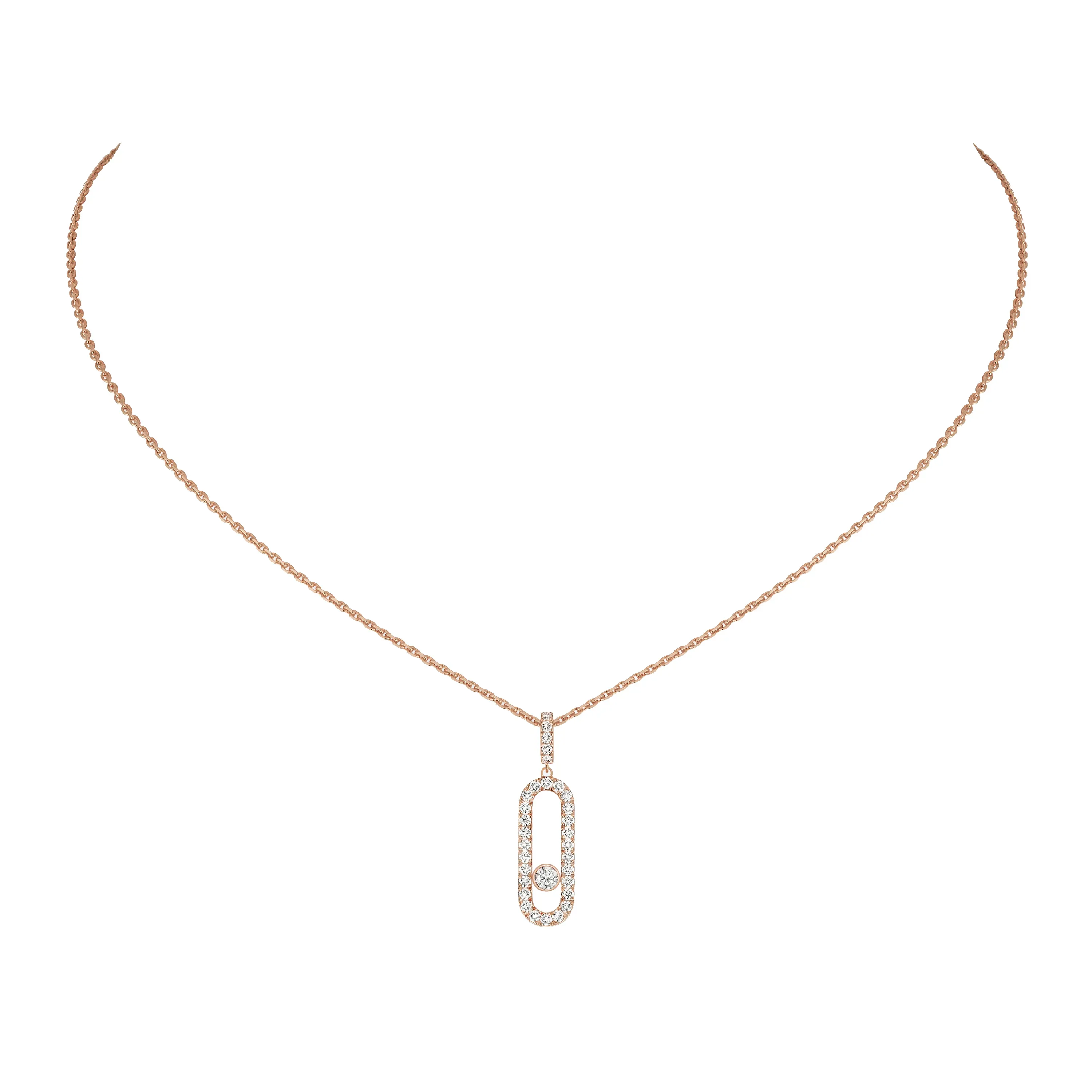 Fio Ouro Rosa com diamantes