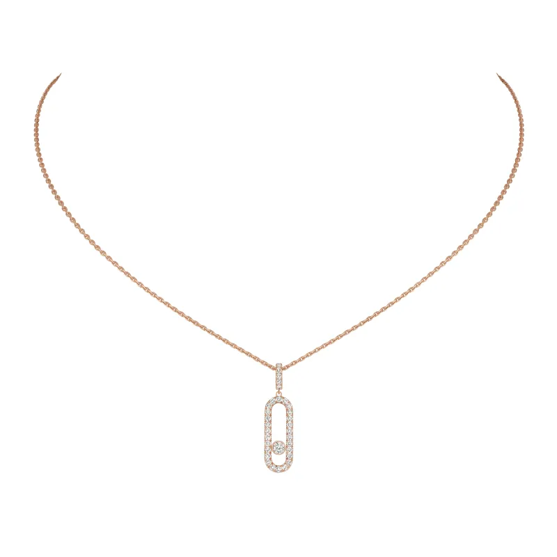 Messika Rose Gold Diamond Necklace MEK.01.FI.12058.PG