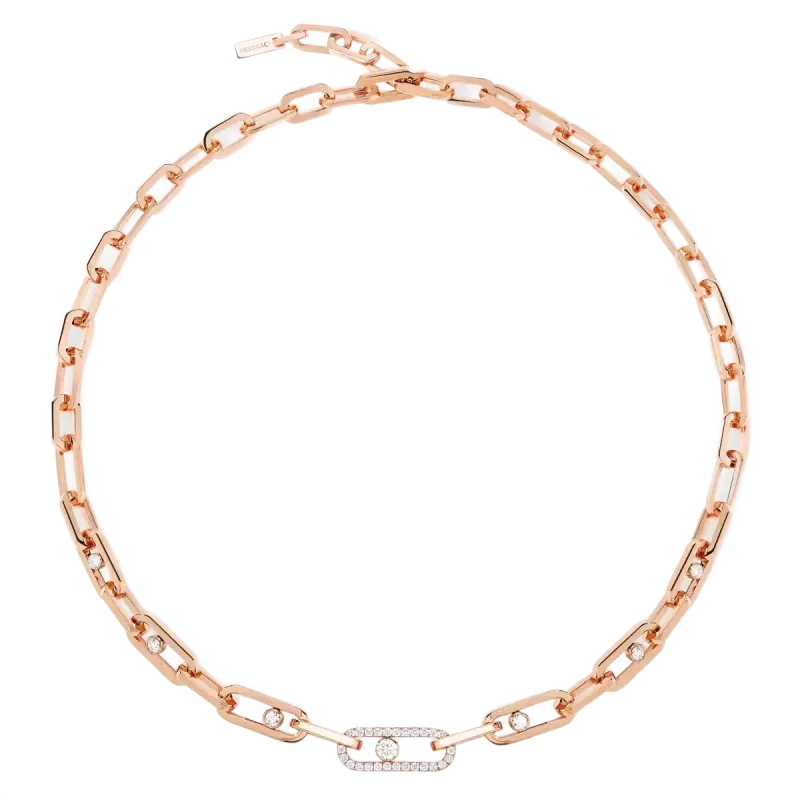 Messika Colar de Diamantes em Ouro Rosa FI.12853.PG