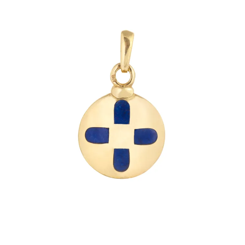 Marcolino Berloque Ouro Amarelo Lapislazuli 201861