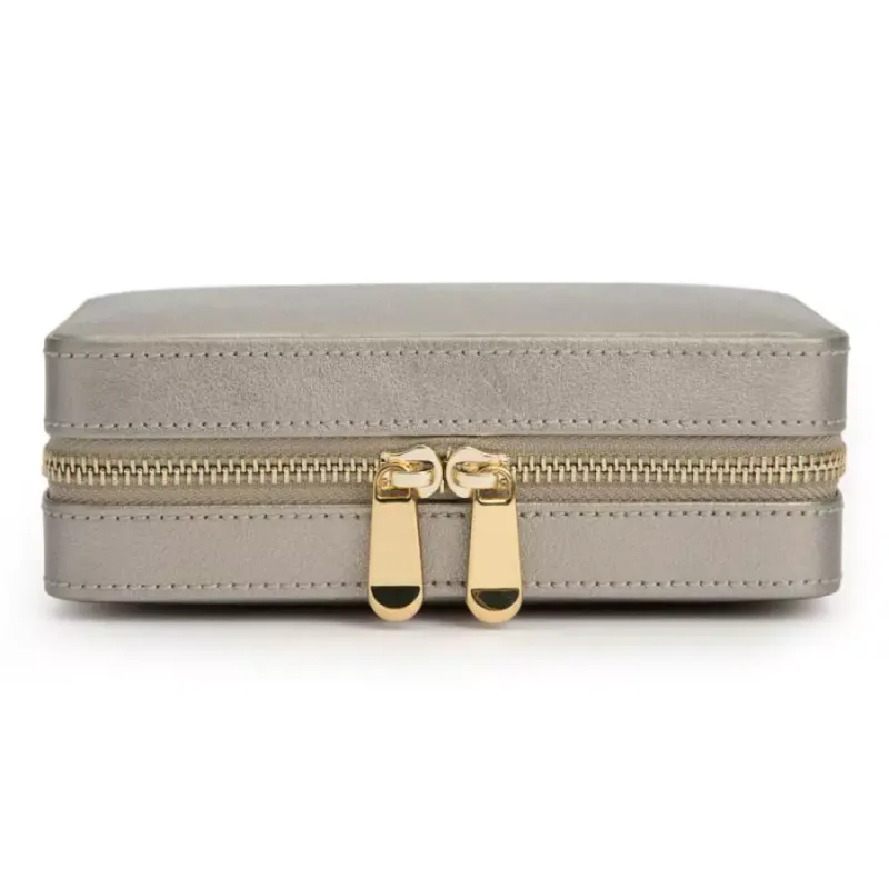 Wolf Porta Jóias Zip Pewter 213678