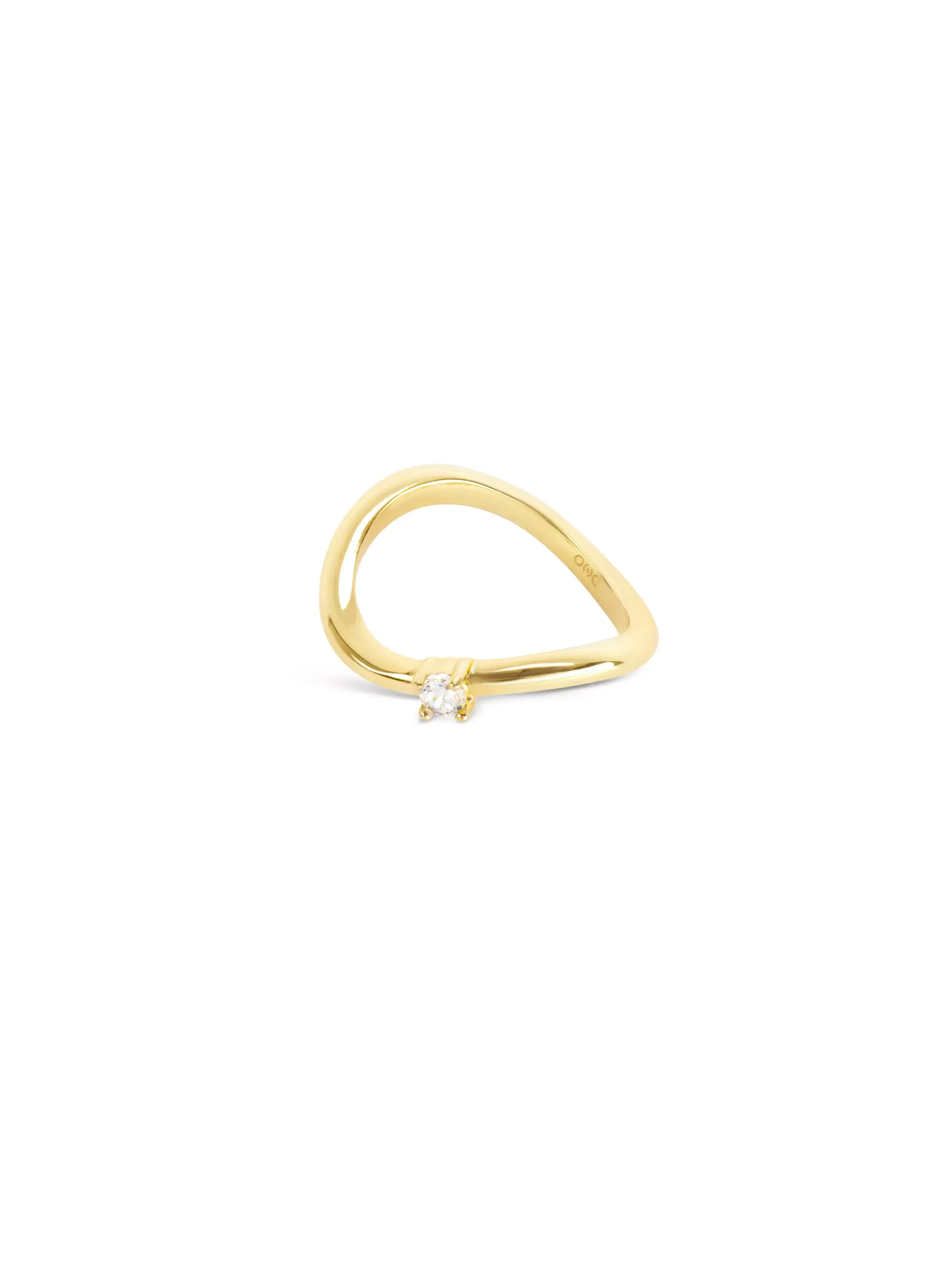 Anel Infinity Solitaire Gold                                