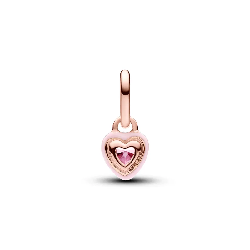 Pandora Mini Conta Pendente Coração Chakra Rosa Pandora ME 783042C01