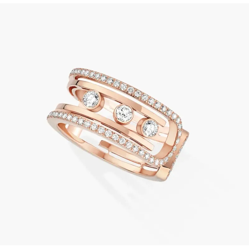 Messika Move 10th Diamond Ring in Pink Gold MEK01AN11955PG54