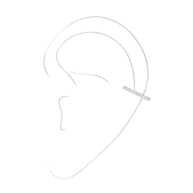 Messika White Gold Diamond Single Earring Gatsby MEK.09.BR.10031.WG