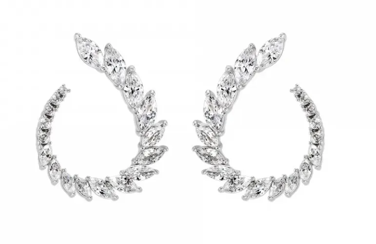 BRINCOS UNIKE LEAF CIRCLE                                   