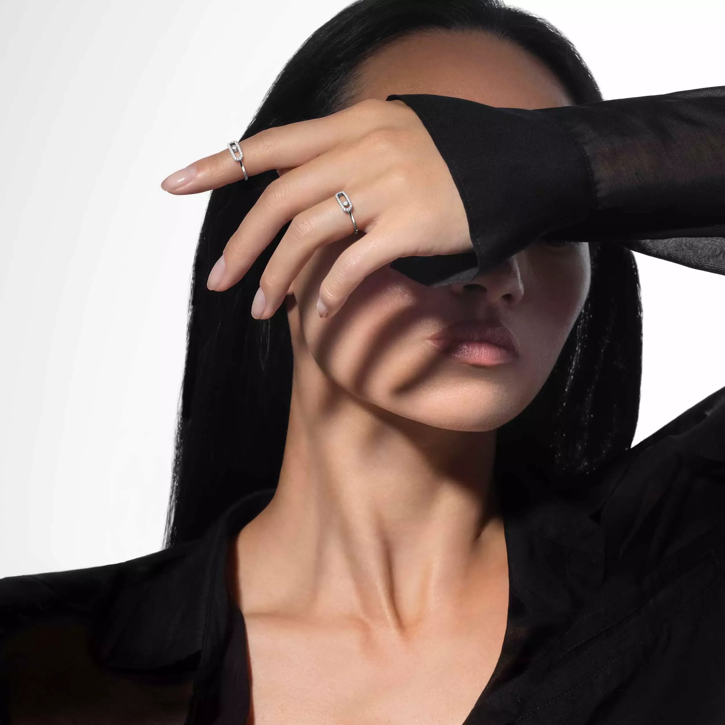 Imagem Anel Move Uno Diamante Ouro Branco