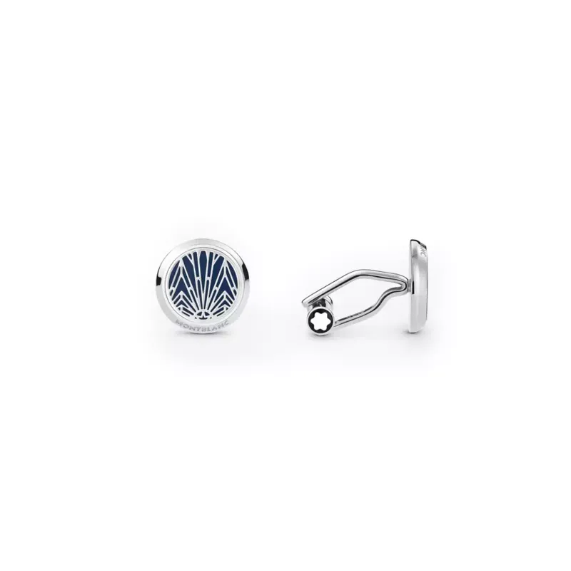 Montblanc Cufflinks Meisterstück the Origin Collection blue 132978