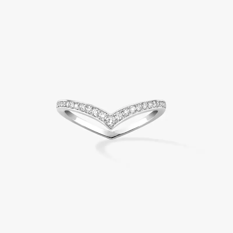 Messika Anel de Diamante em Ouro Branco AN.12088.WG.54