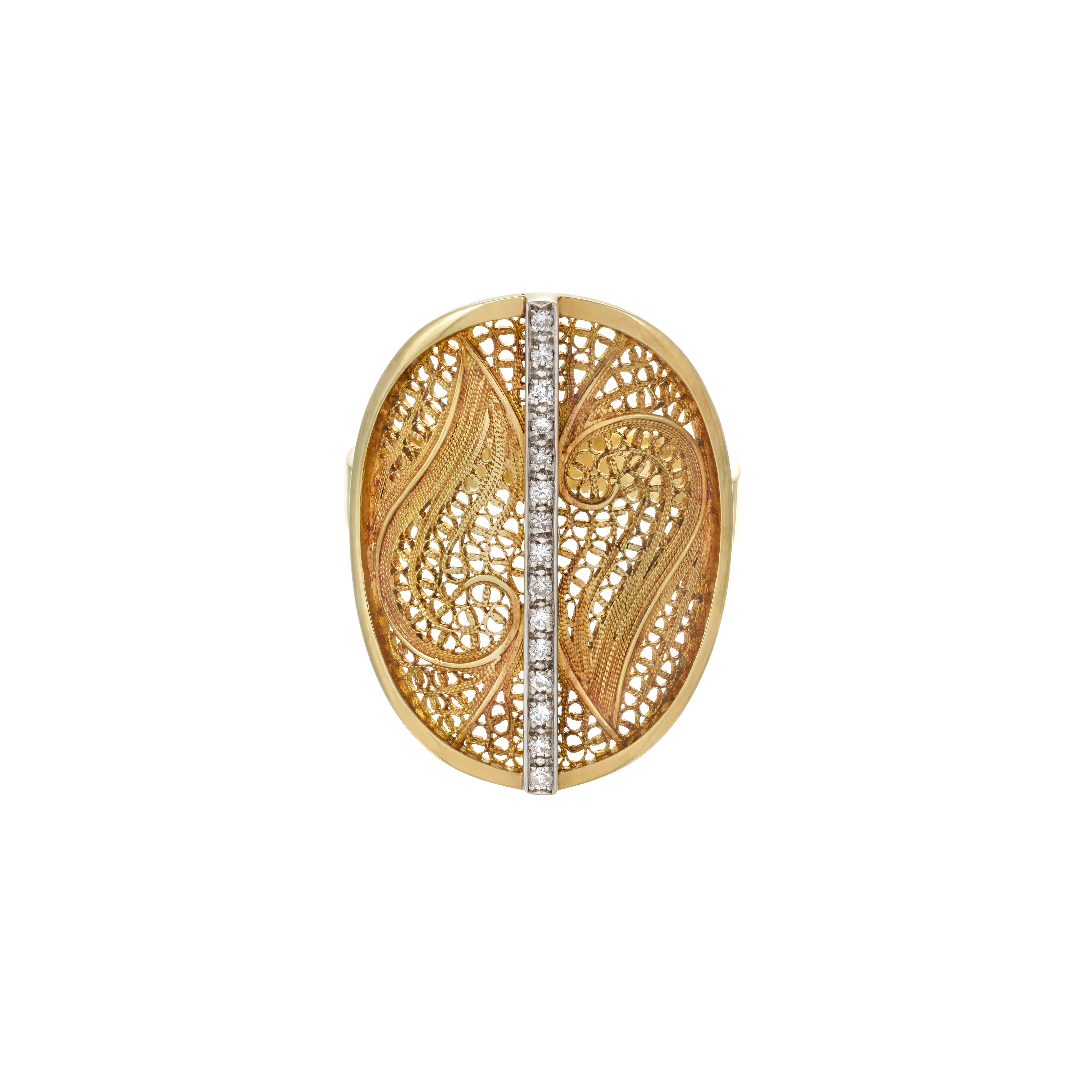 Anel Deco Feligree