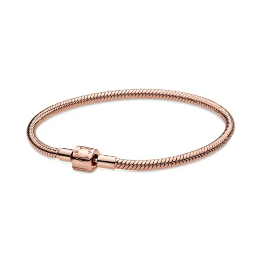 Pandora Snake chain 14k rose gold-plated bracelet 588781C00-19