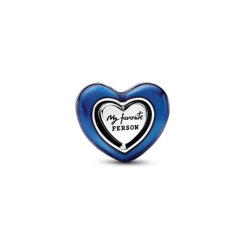 Pandora Blue Spinnable Heart Charm 792750C01
